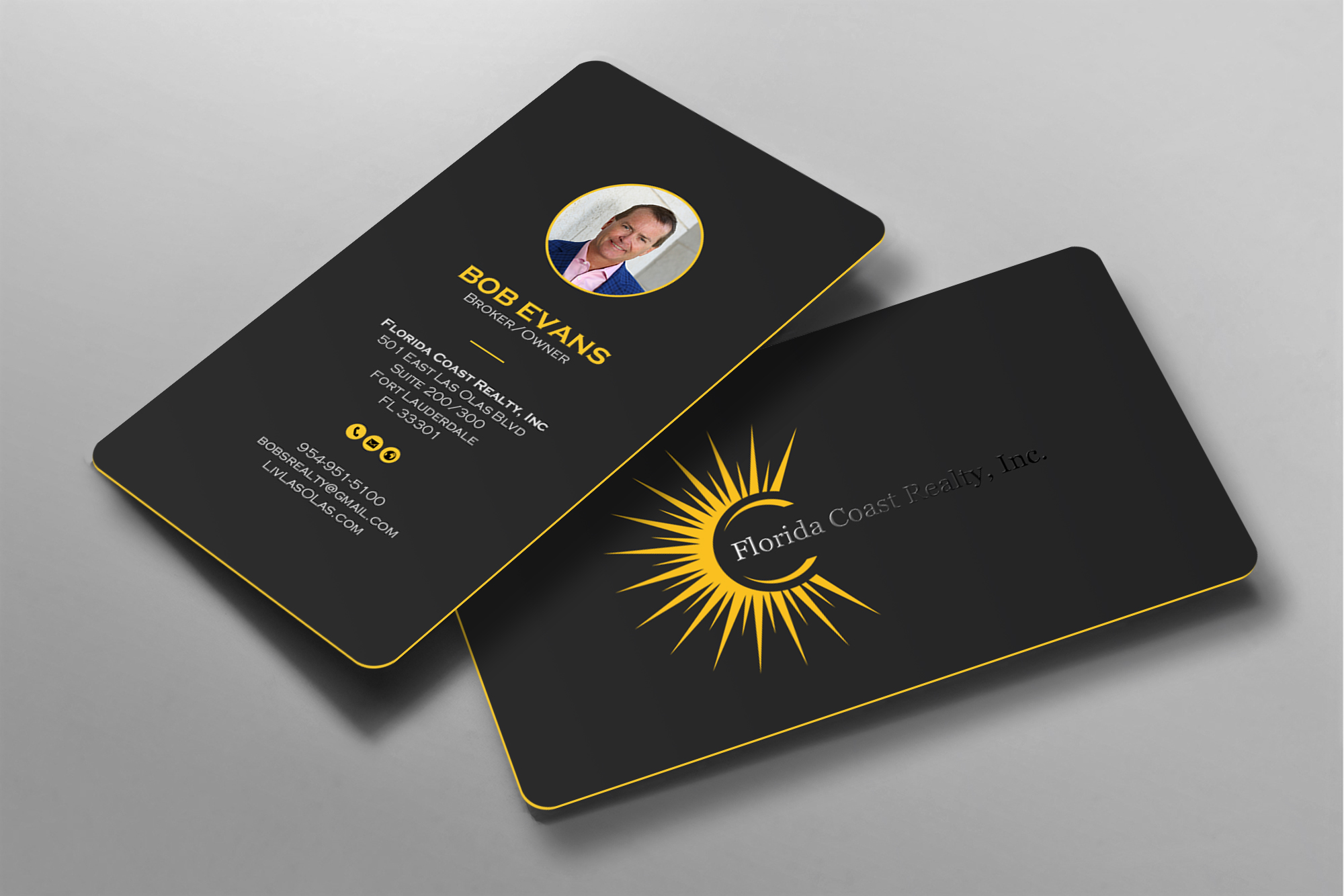 Design de Carte de Visite par chandrayaan.creative pour Florida Coast Realty, Inc.  | Design #26475883