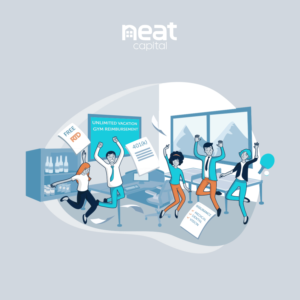 Illustration that represents company benefits