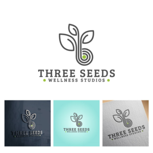 Diseño de Logo por michellefrances para Three Seeds Wellness Studios | Diseño #26489474