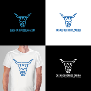 Casa de cuernos zafiro (house of the sapphire horns) | Logo Design by 4tech services