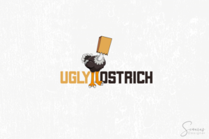 Ugly Ostrich | Diseño de Logo por InkThink by Scaurus