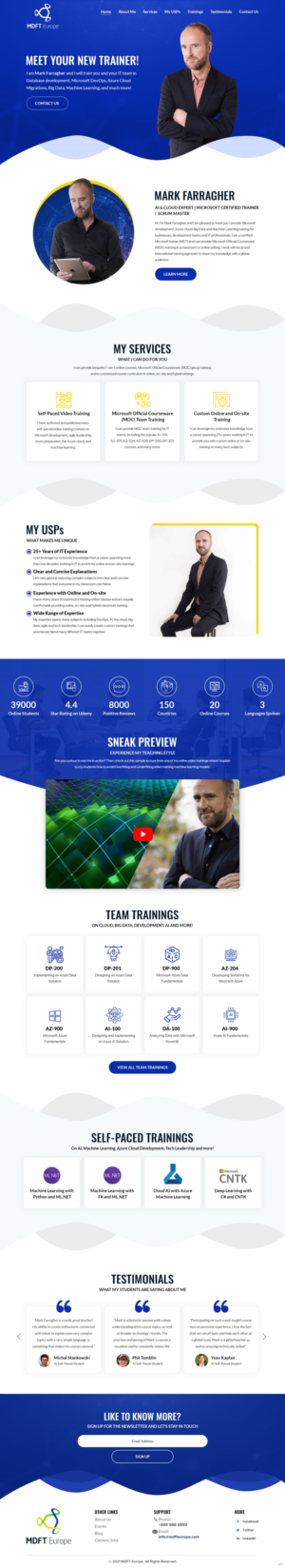 Wordpress Design by pb for MDFT Europe | Design: #26487416