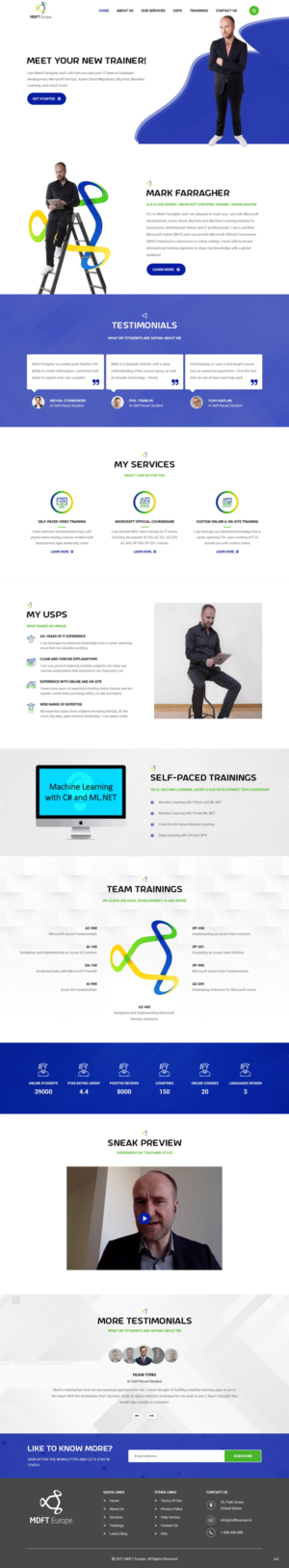 Wordpress Design by pb for MDFT Europe | Design: #26487421