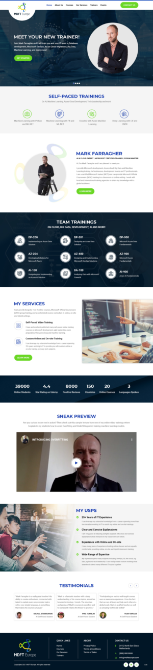 Wordpress Design by pb for MDFT Europe | Design: #26487423