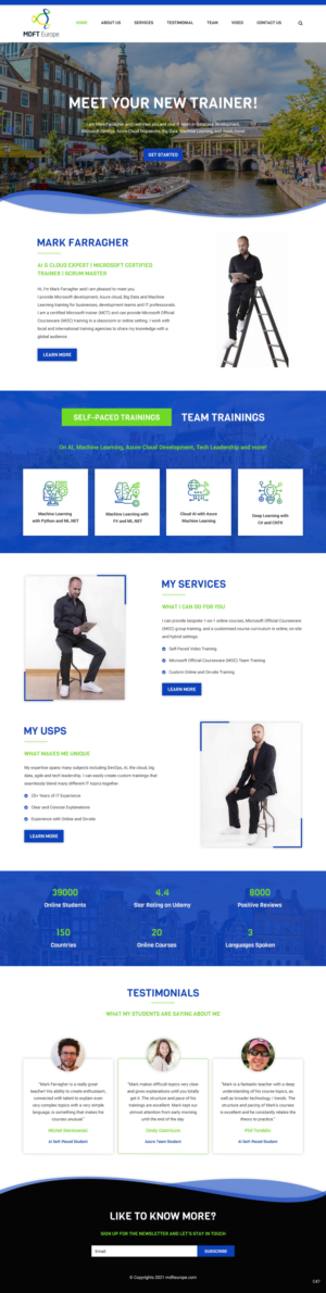 Wordpress Design by pb for MDFT Europe | Design: #26487424