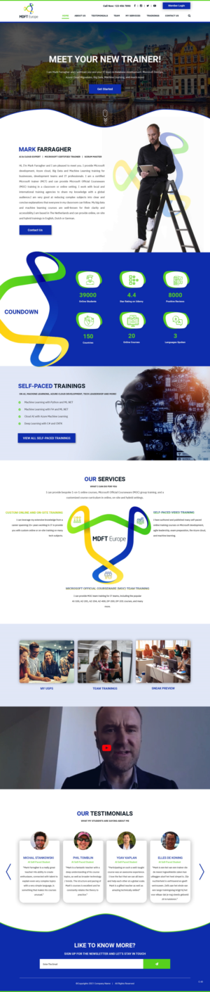 Wordpress Design by pb for MDFT Europe | Design: #26487425