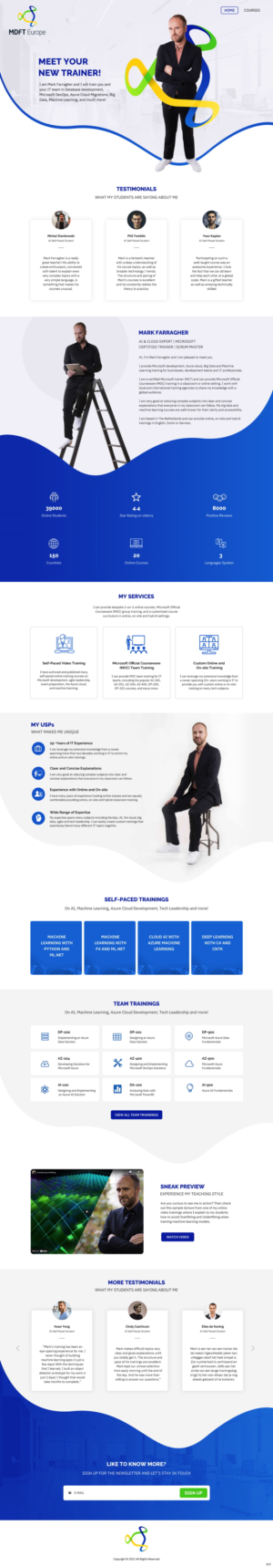 Wordpress Design by pb for MDFT Europe | Design: #26487426