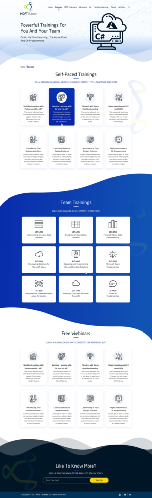 Wordpress Design by Sbss for MDFT Europe | Design: #26535602