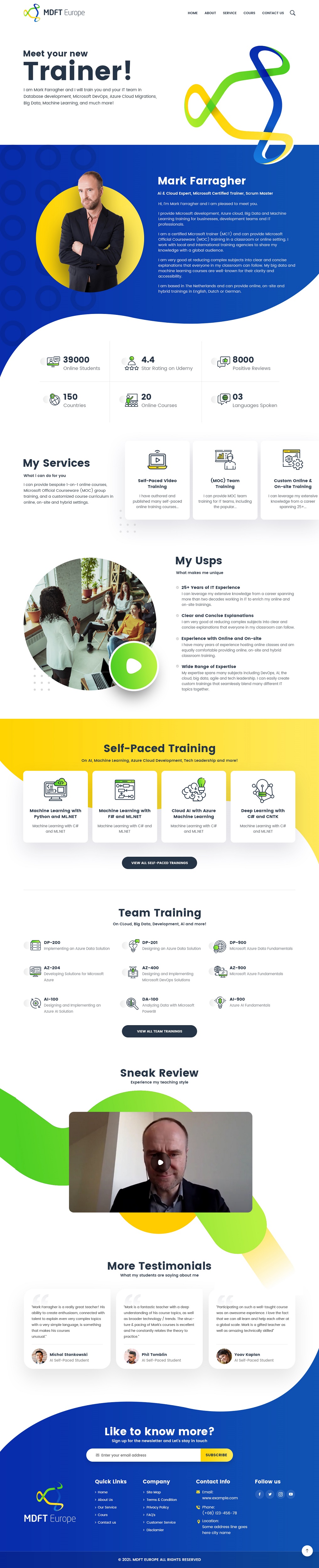 Wordpress Design by NZ Creatives for MDFT Europe | Design #26484421