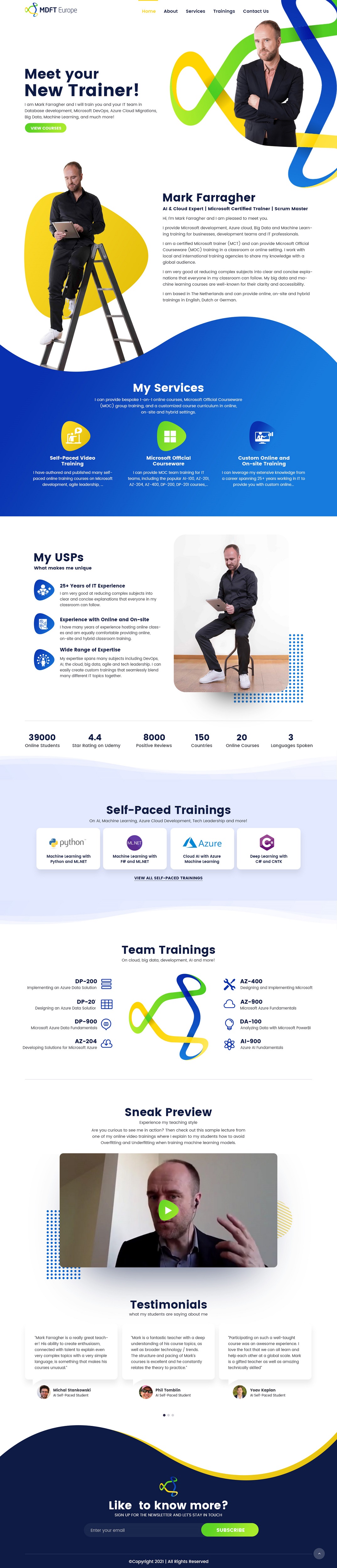 Wordpress Design by NZ Creatives for MDFT Europe | Design #26486973