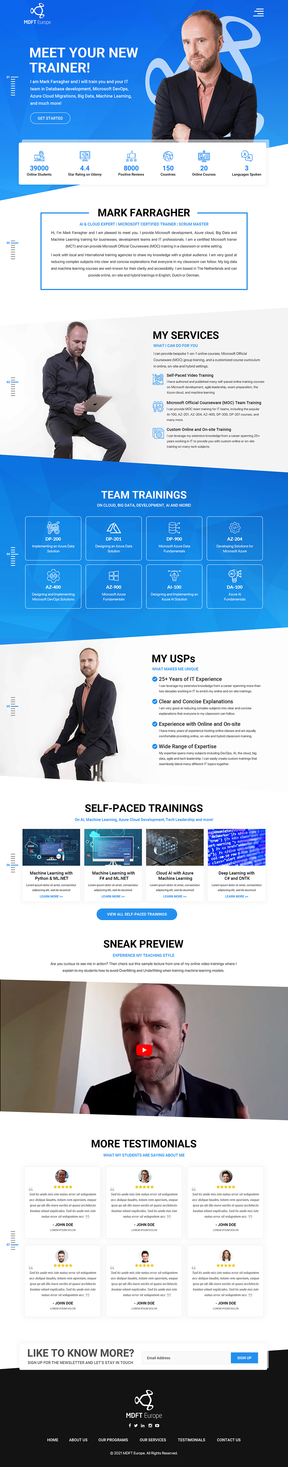 Wordpress Design by Titan Eagle for MDFT Europe | Design #26528306