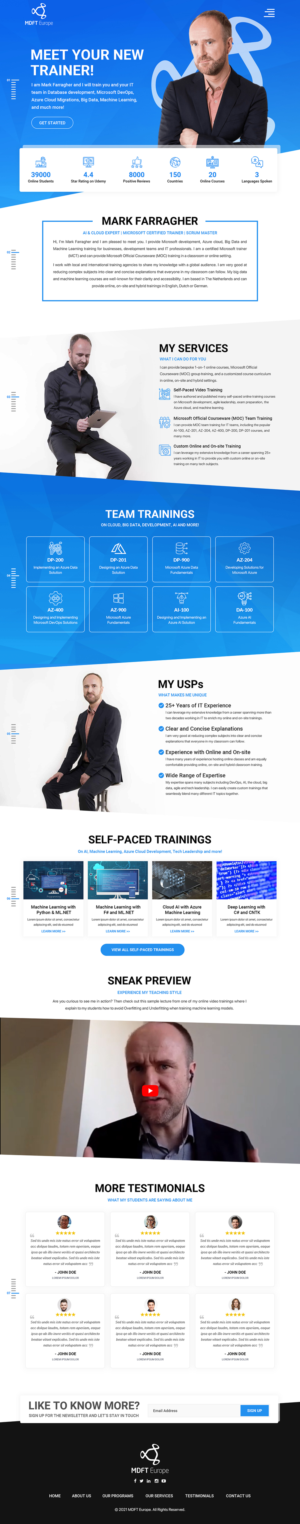 International training agency needs a (Divi) Wordpress website theme | WordPress-Design von Titan Eagle