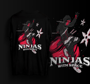 Ninjas with Space clothing brand | Diseño de Camiseta por besonaeral30