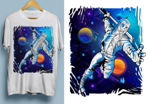 Ninjas with Space clothing brand | Diseño de Camiseta por SAI DESIGNS
