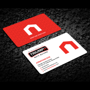 Design for a Note buying company that attracts landlords and seller financed notes | Diseño de Tarjeta de Presentación por Designers Hub