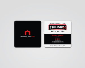Design for a Note buying company that attracts landlords and seller financed notes | Diseño de Tarjeta de Presentación por MDesign