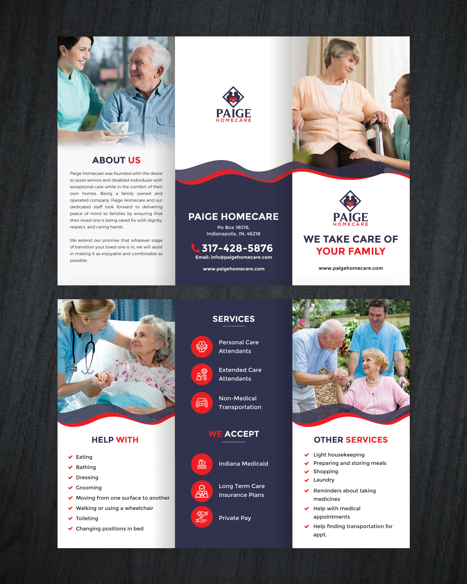 Design de Flyer par Dolyjahin7 pour Paige Homecare | Design #26627932
