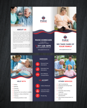 Flyer Design by Dolyjahin7 for Paige Homecare | Design: #26627932