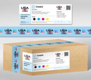 US office supply company needs branded kraft carton and label for finished toner kits | Diseño de Empaque por vpt_creations