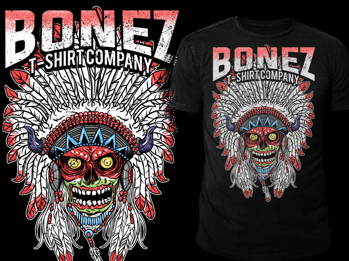Diseño de Camiseta por Falih A para Bonez T-shirt Company | Diseño #26513348