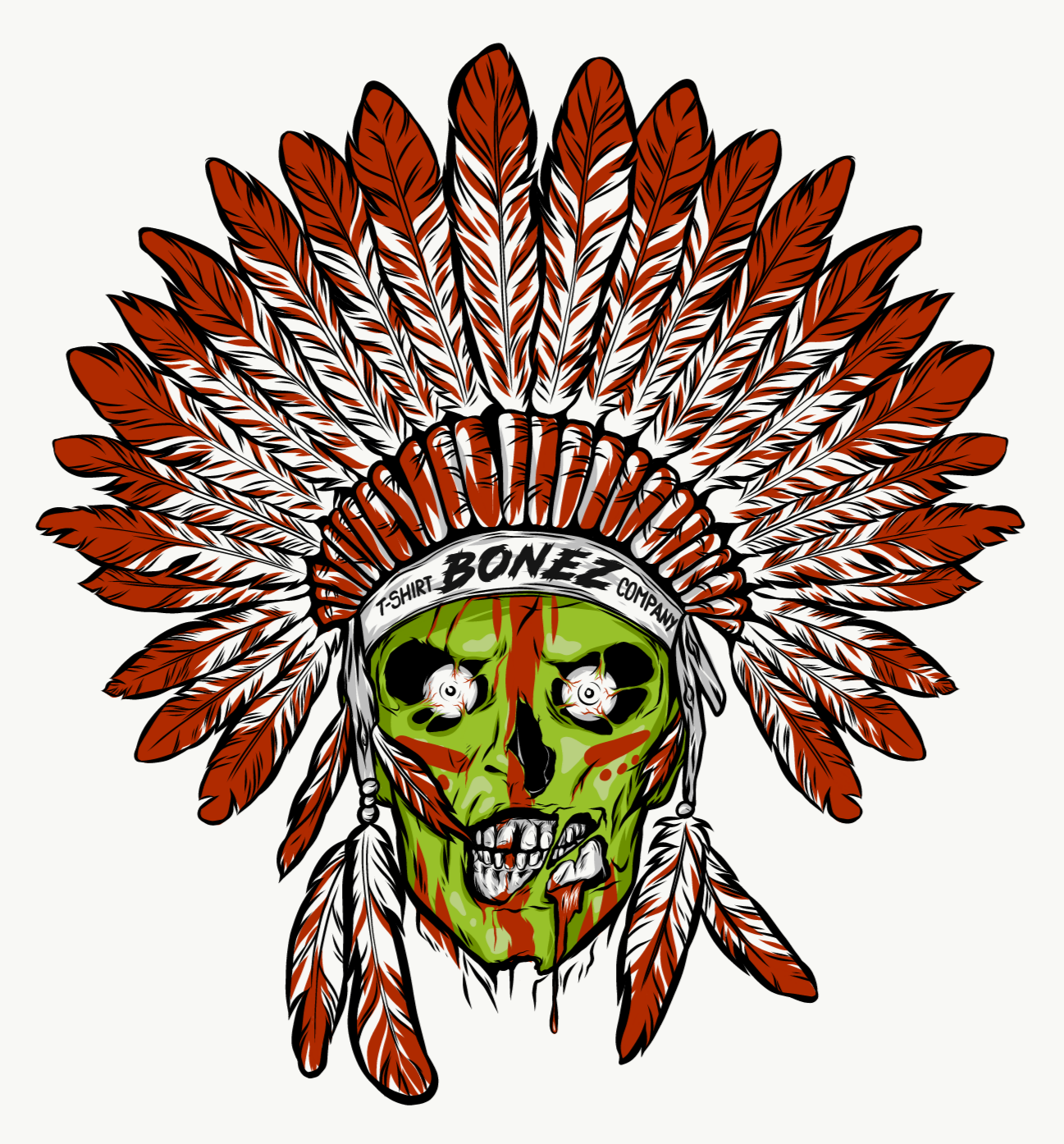 T-shirt Design by inCube_graphics for Bonez T-shirt Company | Design #26512816