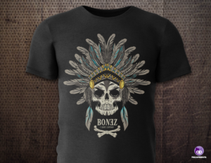 T-shirt Design by FigliaPerduta for Bonez T-shirt Company | Design #26483675