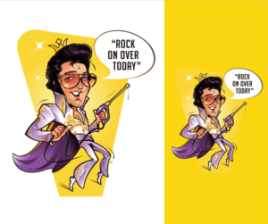 Wash King "Elvis" Mascot Character Design | Diseño Gráfico por Suprakash 3