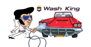 Wash King "Elvis" Mascot Character Design | Design Graphique par OMSPlus Creative Solutions