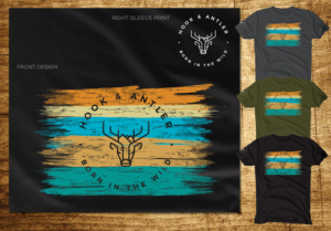 Hook and Antler Apparel Designs | T-shirt Design by CoffeeBreak88