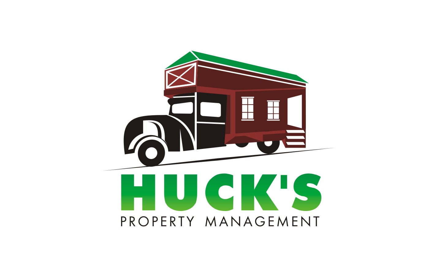 Diseño de Logo por lrbalaji para Huck' Property Management | Diseño #3059366