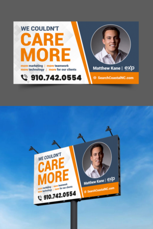 Real Estate Billboard - We couldnt care more | Werbetafel-Design von ecorokerz