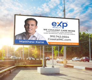 Real Estate Billboard - We couldnt care more | Werbetafel-Design von R.design