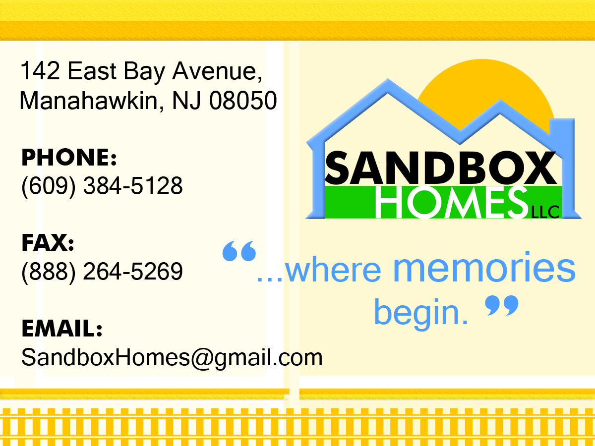 Diseño de Tarjeta de Presentación por wonderjules para SandBox Homes LLC | Diseño #3049821