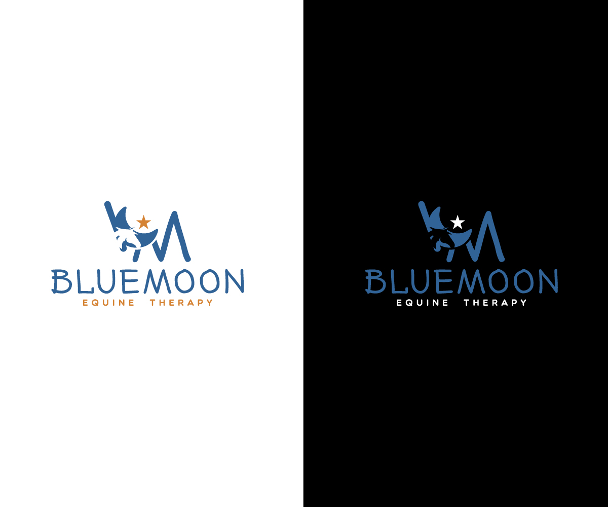 Logo Design by hjyoo for BlueMoon Equine Therapy | Design #26485886