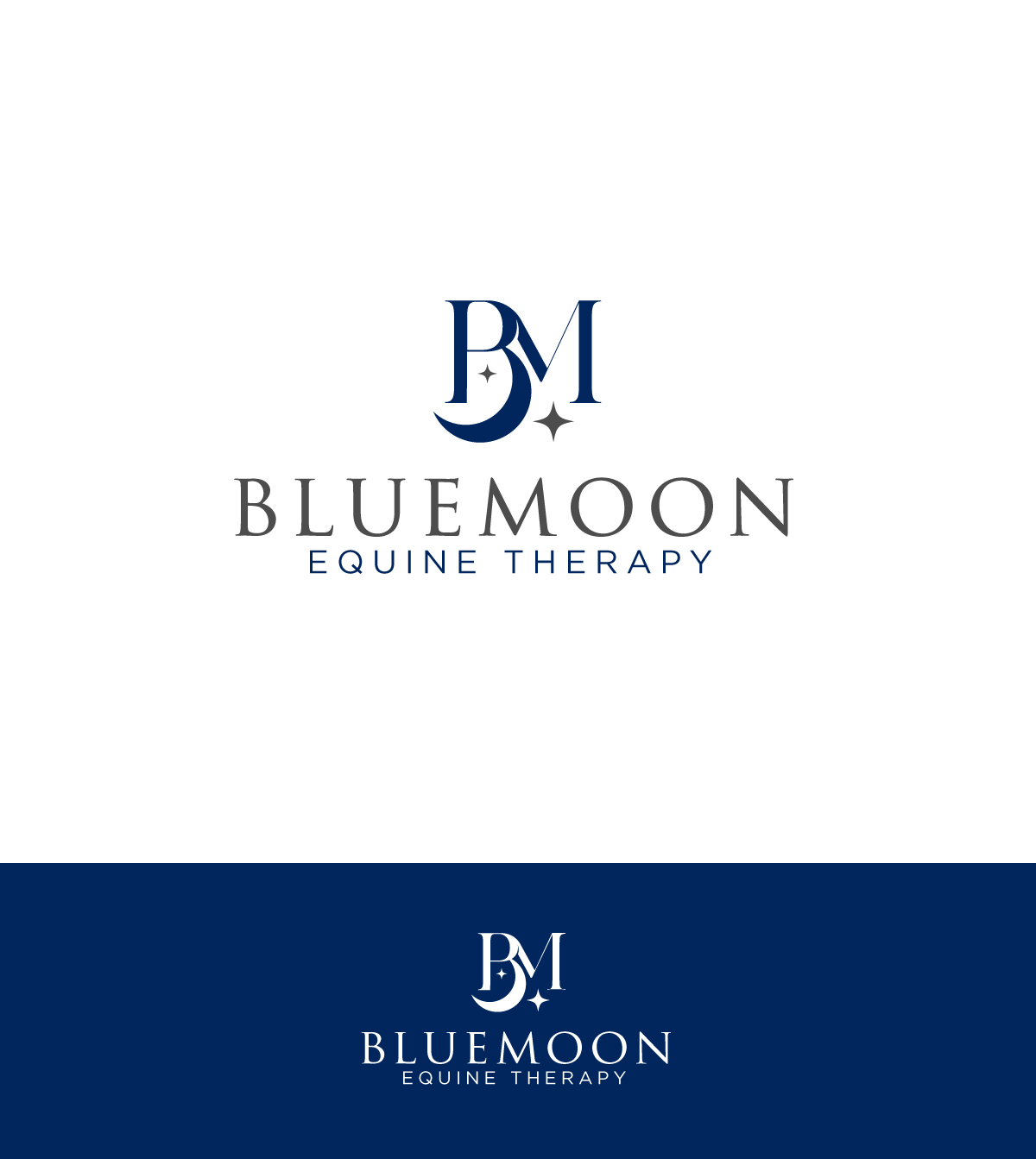 Logo Design by ecorokerz for BlueMoon Equine Therapy | Design #26484468