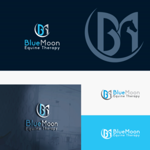 Logo-Design von AL-BARAKAH für BlueMoon Equine Therapy | Design: #26485030