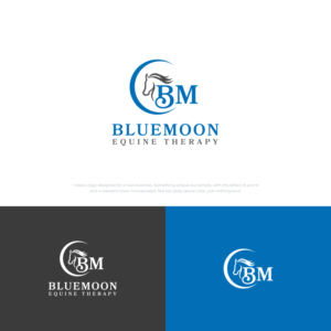 Logo-Design von mintcreative für BlueMoon Equine Therapy | Design: #26487205