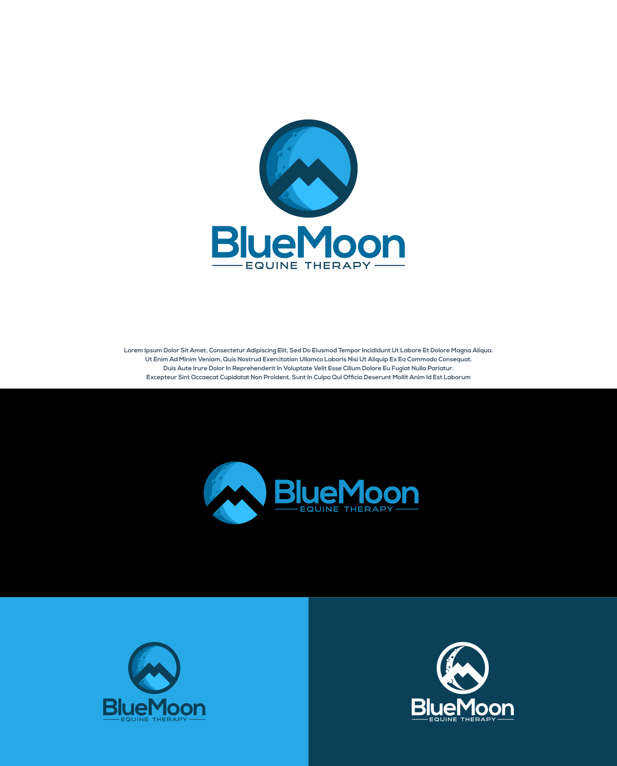 Logo-Design von Aditya.DwiRama für BlueMoon Equine Therapy | Design #26487563