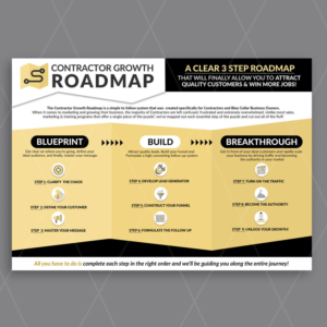 A Clear Three Step Roadmap For Contractors | Flyer-Design von DA.
