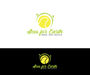 Aces for Earth   (main text)   and   "Serve. Love. Recycle" also to be used. | Logo Design by makerlogoz