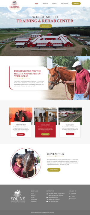 Horse Rehabilitation & Boarding Facility is looking for a new website - Design & Code | Web-Design von Blue Sparrow