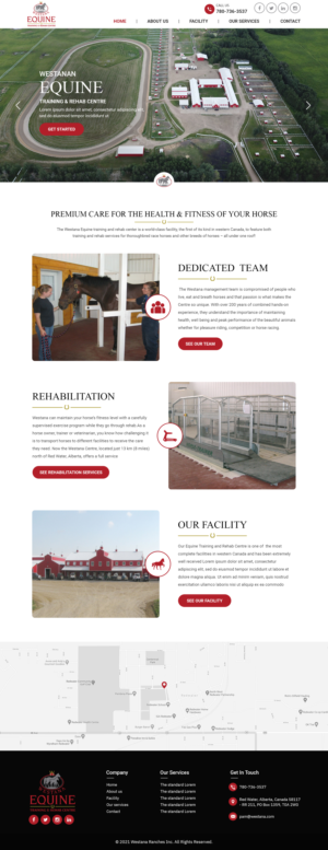 Horse Rehabilitation & Boarding Facility is looking for a new website - Design & Code | Diseño Web por Titan Eagle