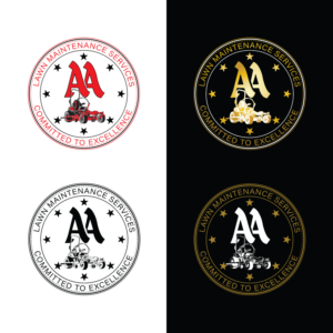 Logo Design by GenArt for Double A Lawn Maintenance Services | Design: #26487630