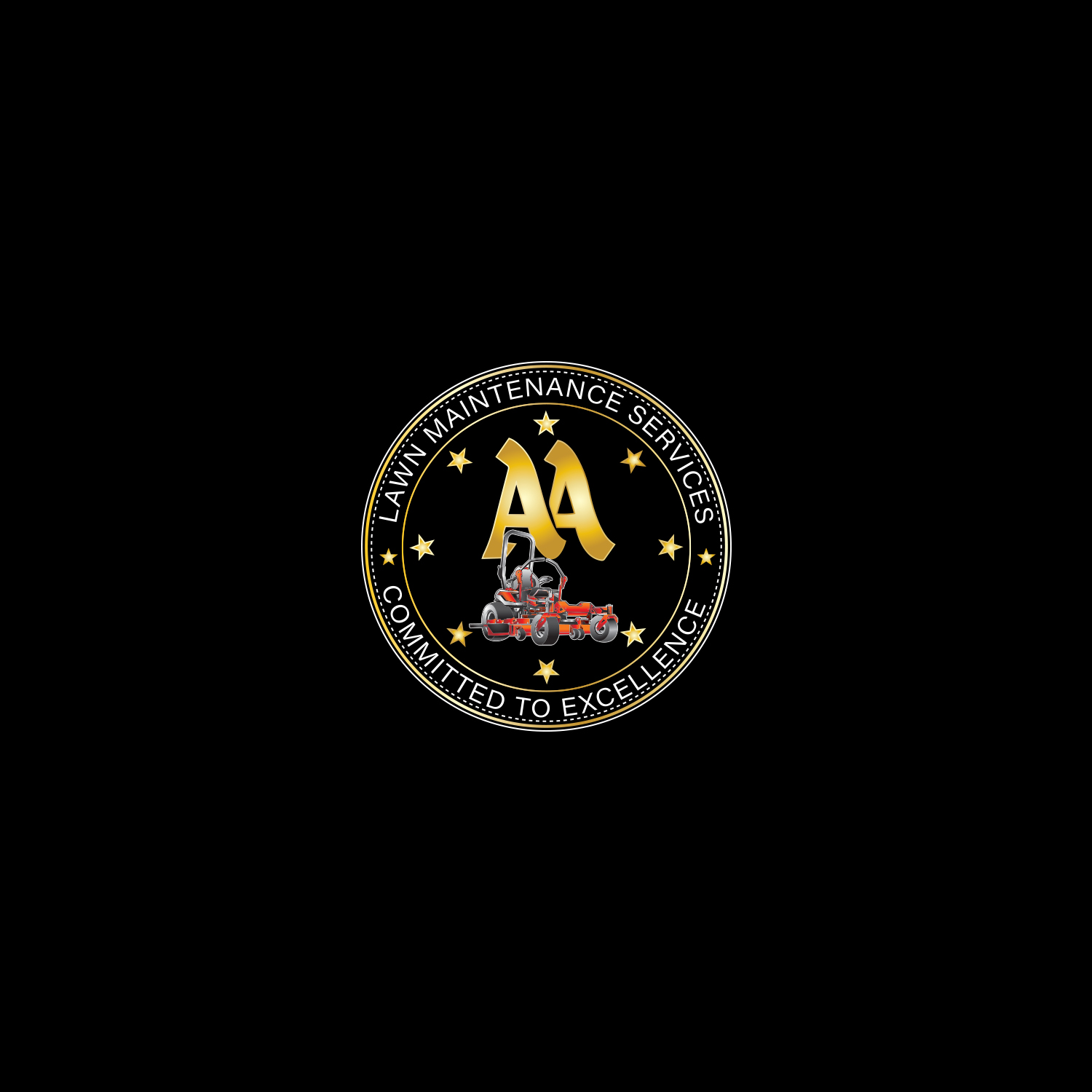 Logo Design by GenArt for Double A Lawn Maintenance Services | Design: #26501841