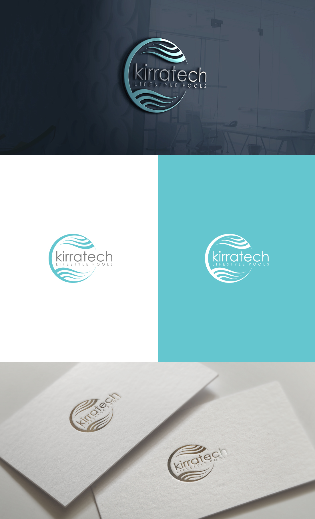 Logo Design by GLDesigns for Kirratech pool services | Design #26488061