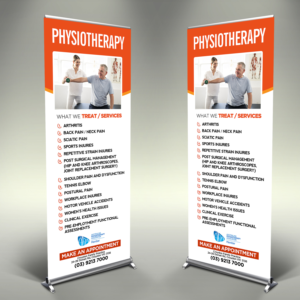 Banner Design for Physiotherapy Business | Messestand-Design von Designers Hub