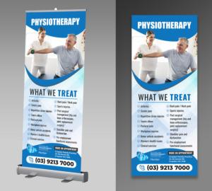 Banner Design for Physiotherapy Business | Messestand-Design von OwnDesign