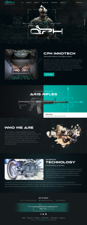 Website for a start-up named Cph InnoTech. | Diseño Web por sai.designer87