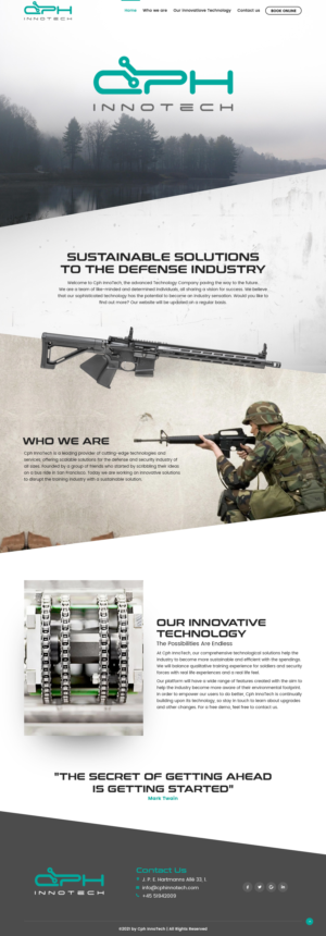 Website for a start-up named Cph InnoTech. | Diseño Web por nzdesigners