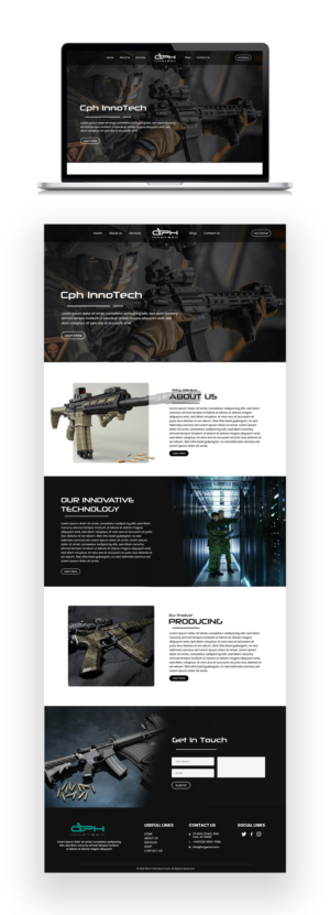 Website for a start-up named Cph InnoTech. | Diseño Web por Adeel Rahman